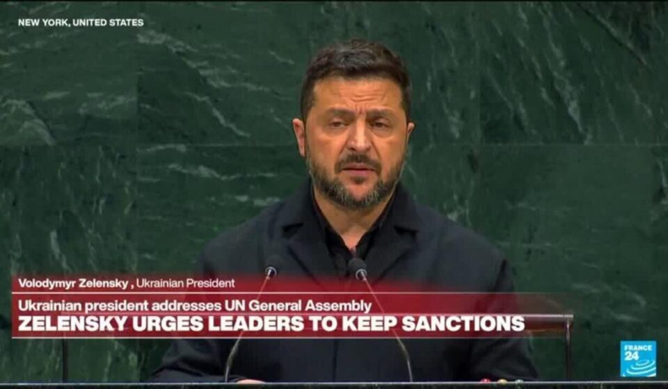 REPLAY: Ukrainian President Zelensky addresses the UN General Assembly