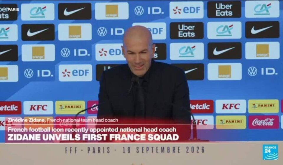REPLAY: Zidane names first squad as France manager