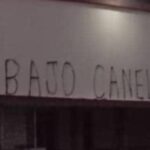 Santa Clara: "Abajo Canel", en letras gigantes en la Universidad