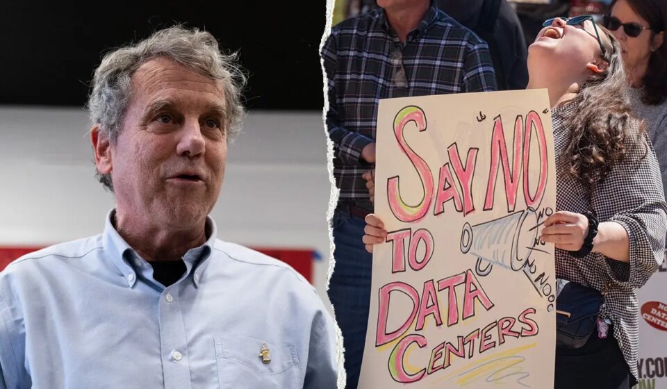 Sherrod Brown took Google PAC money while running anti-data center ads