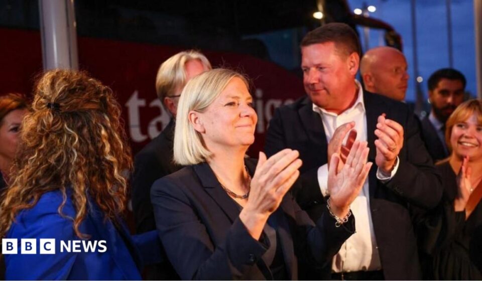 Swedish party blocs tied after Sunday vote, projections say
