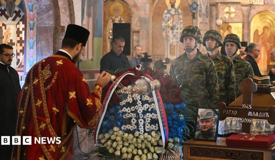 Thousands turn out in Serbia for funeral of 'Butcher of Bosnia' Ratko Mladić