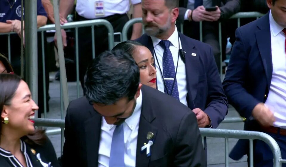 Trump calls AOC and Mamdani laughing at 9/11 ceremony inappropriate