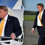 Trump sparks buzz with apparent darker hair debut