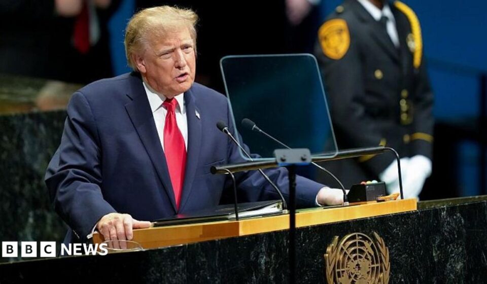 Trump threatens to 'annihilate' Iran in UN speech as officials meet on sidelines