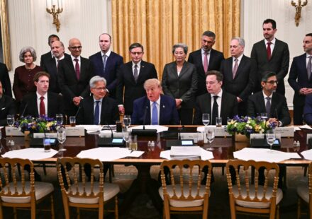 Trump touts AI self regulation, data center benefits in tech luncheon
