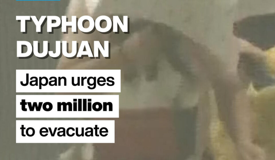 Typhoon Dujuan: Japan urges two million to evacuate