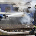 Ukraine, Poland condemn Russia after drone strikes train near border