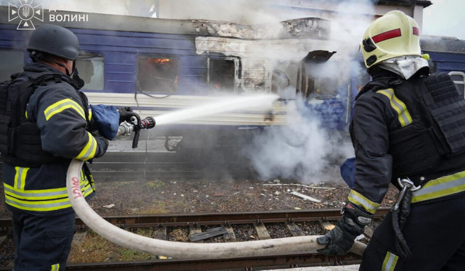 Ukraine, Poland condemn Russia after drone strikes train near border