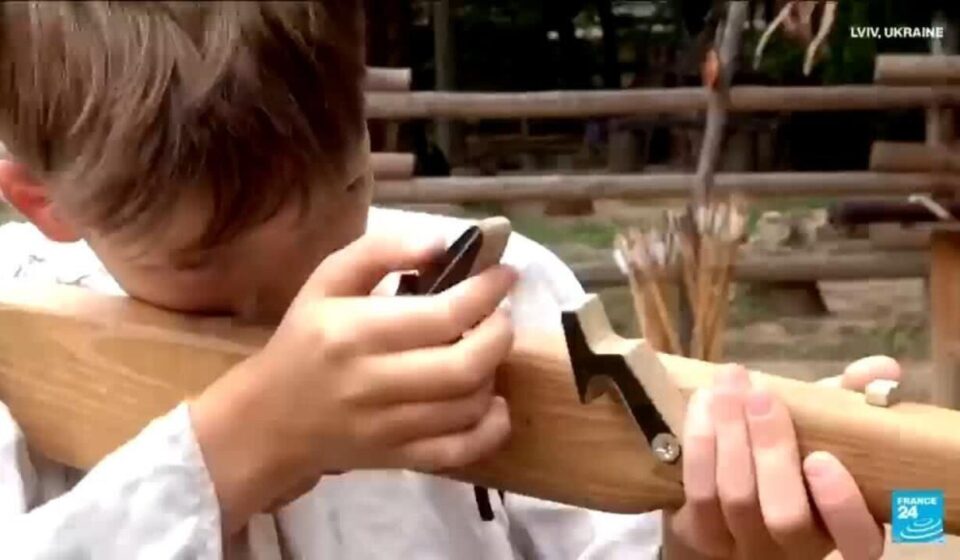 Ukrainian children learn ancient warrior skills amid modern war