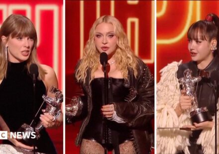Watch: Madonna and Taylor Swift win big at the MTV VMAs