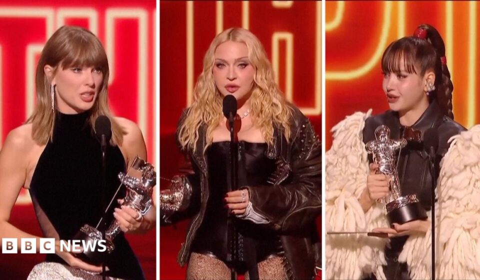 Watch: Madonna and Taylor Swift win big at the MTV VMAs