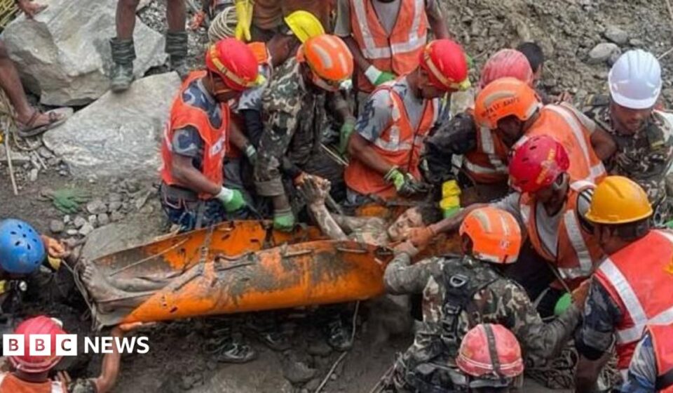 Watch: Moment workers are rescued from Nepal tunnel