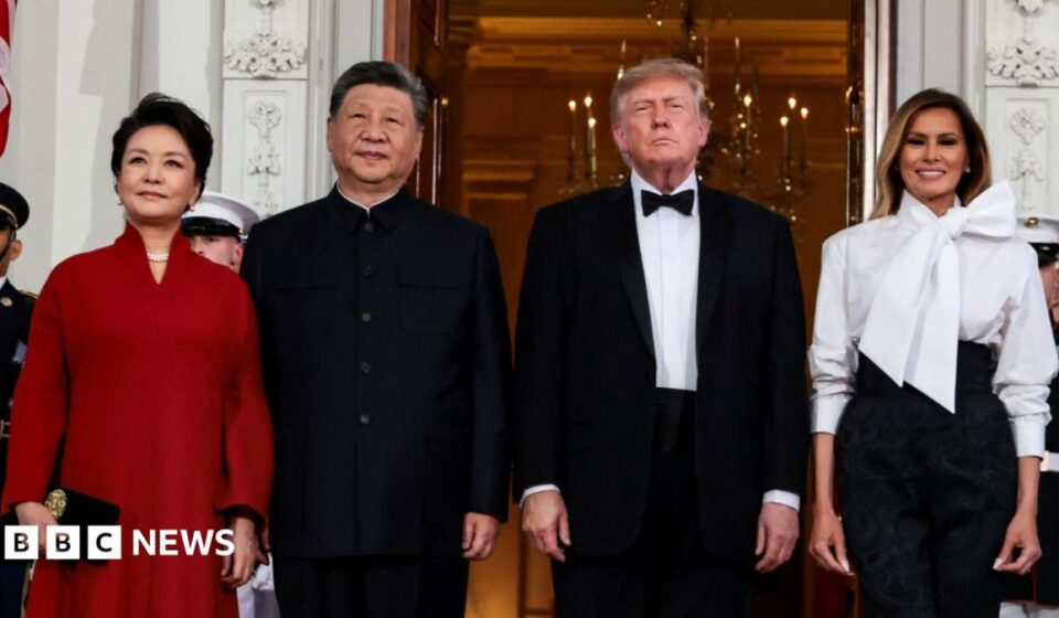Watch: Trump puts on warm reception for China's leader Xi in DC