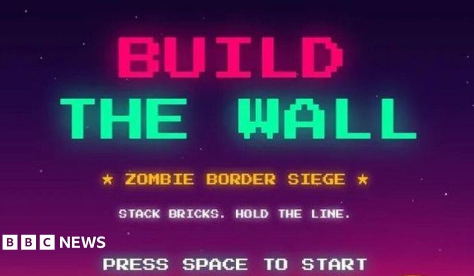 White House pulls Tetris-style 'Build The Wall' game after copyright concern