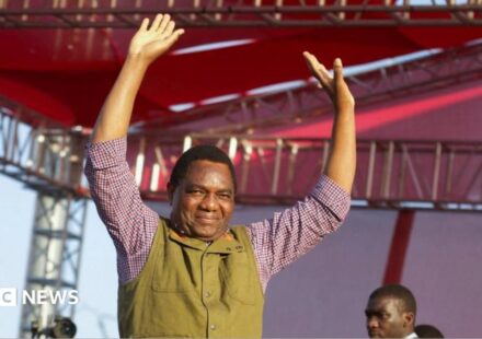 Zambia's president to be sworn in for second term while opponent detained