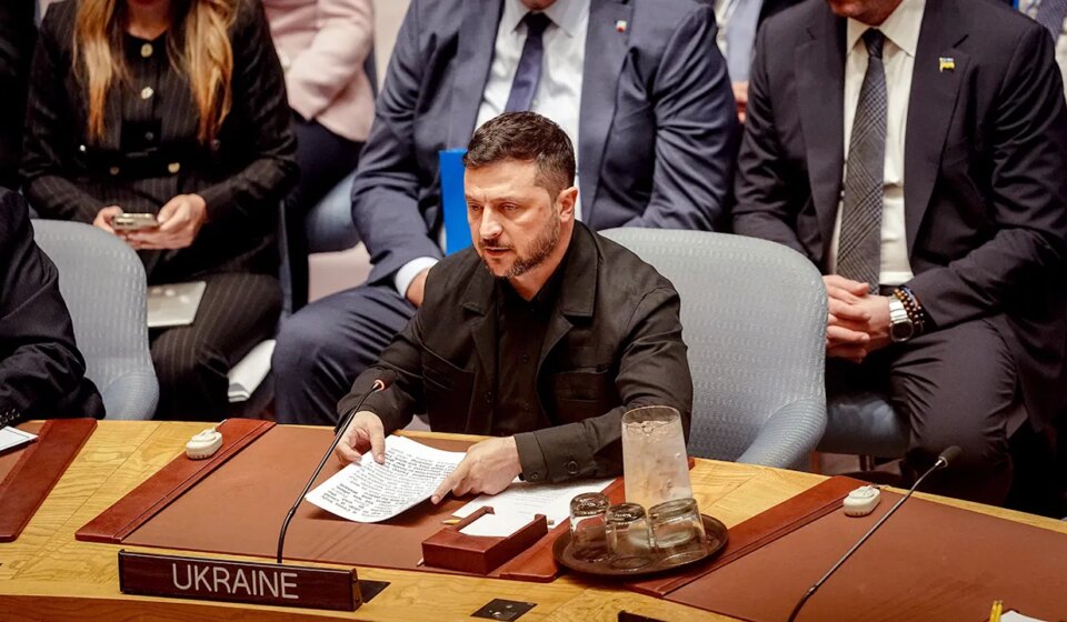 Zelenskyy addresses UN General Assembly as Trump pushes peace deal