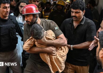 At least 27 pupils and teacher killed after Pakistan school roof collapses