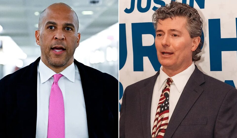 Cory Booker blasts Republican challenger's Iran stance at NJ debate