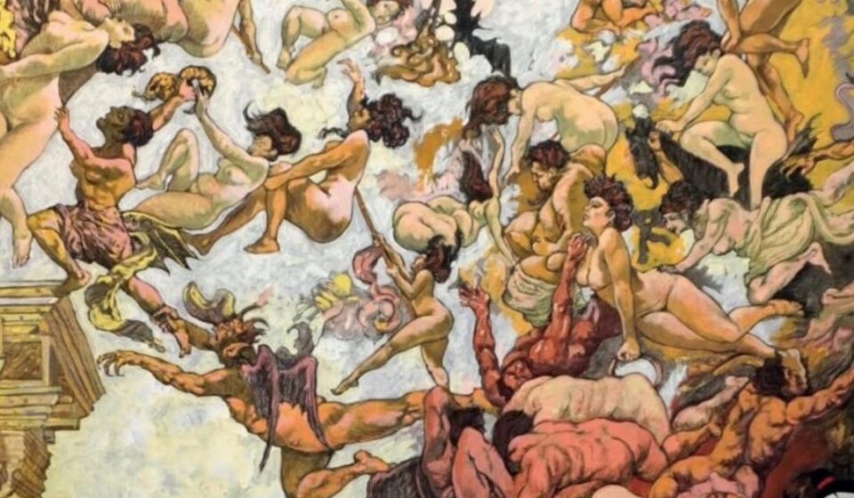 Douglas Pérez mezcla pintura clásica, humor y cultura popular en ‘Guerra fría’