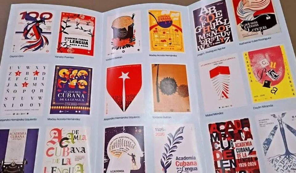 El cartel cubano celebra los cien años de la Academia Cubana de la Lengua
