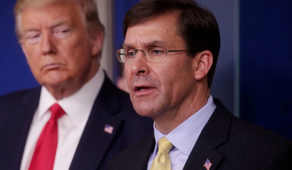 Ex-U.S. defense secretary Esper: No end in sight for the Iran war