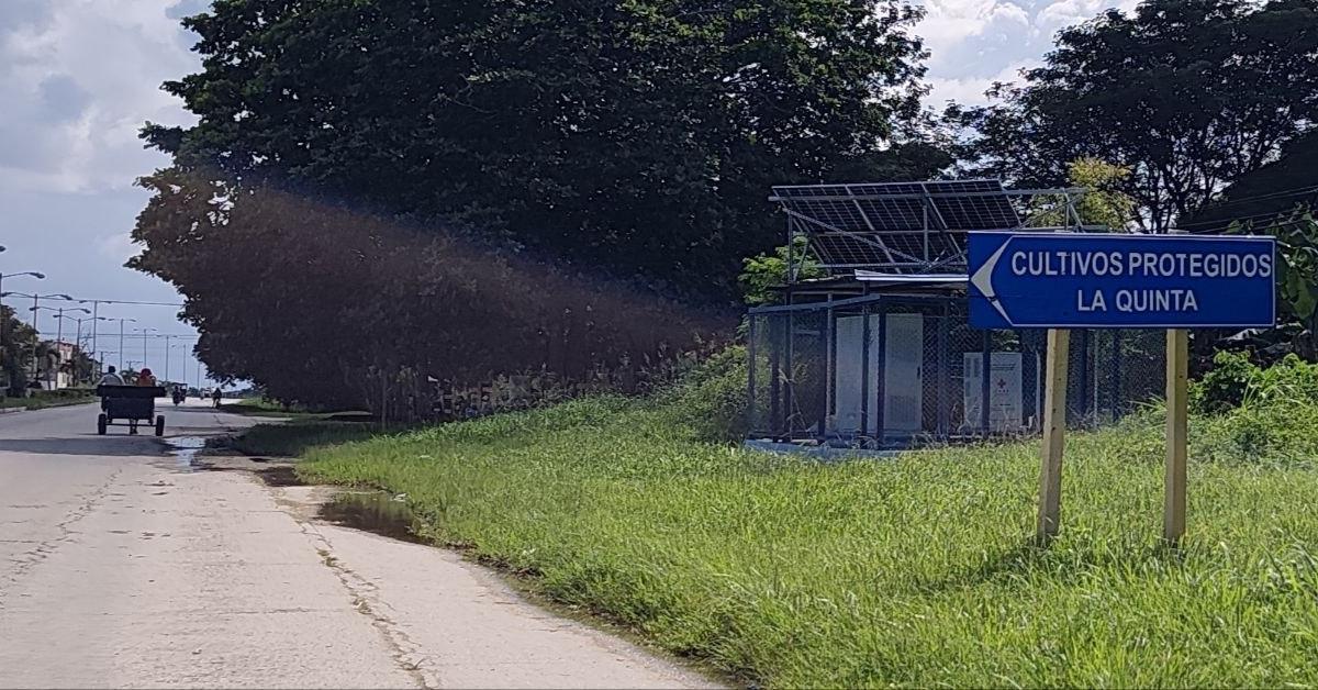 Foto del día: Se roban un panel solar de Etecsa en Sancti Spíritus