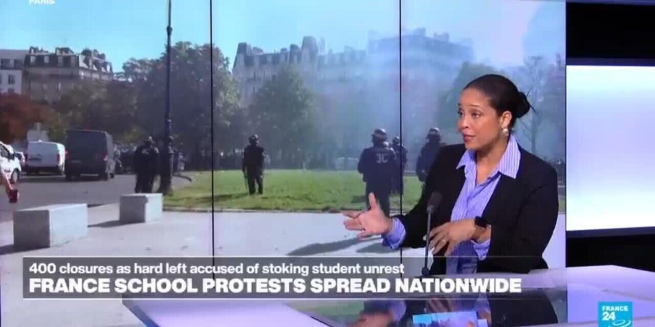 France school protests 'rapidly becoming out of control'