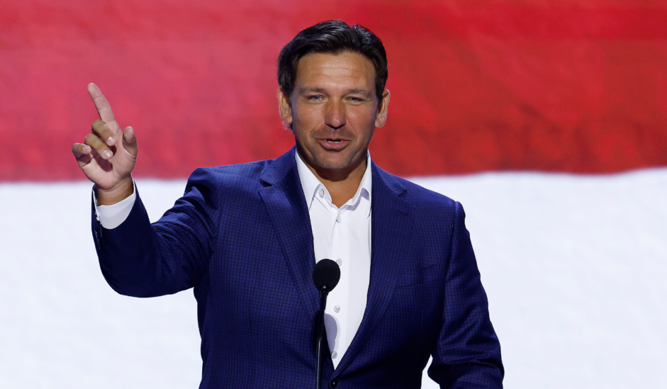 Governor Ron DeSantis touts accomplishments, urges voters to back Dan Green