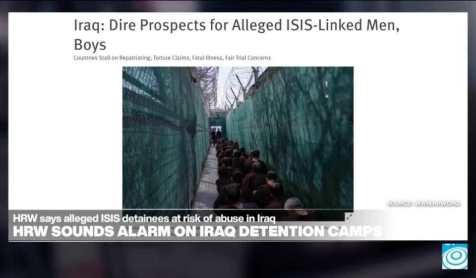 ISIS suspects face 'outsourced' justice in Iraq as HRW warns of 'collective global detention crisis'