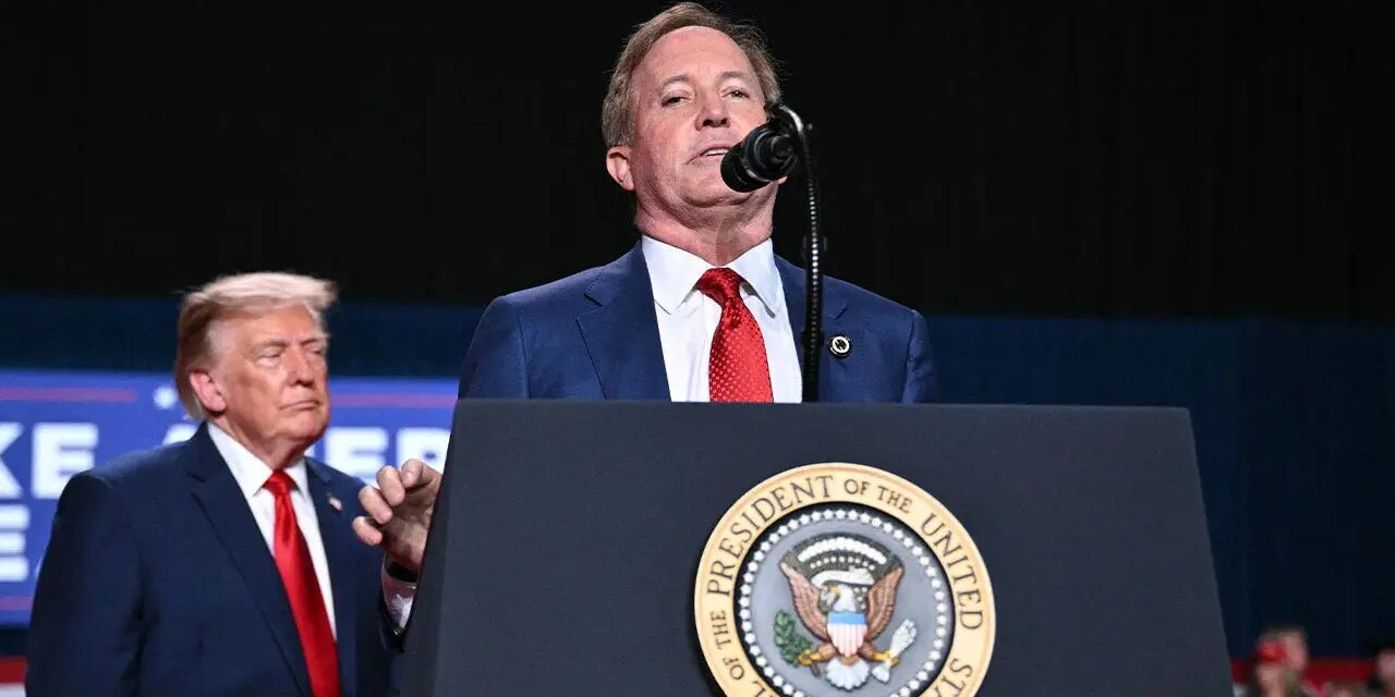 Ken Paxton questions Talarico's absence at Trump's San Antonio rally