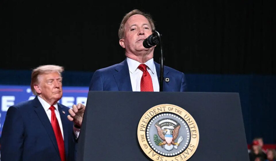 Ken Paxton questions Talarico's absence at Trump's San Antonio rally
