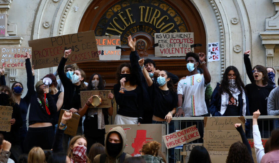 Live: Tens of thousands expected at Paris protests as unions join students