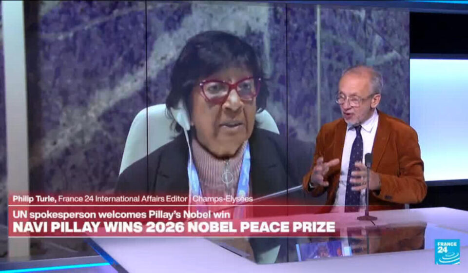 Navi Pillay wins the Nobel Peace Prize for her work in international justice
