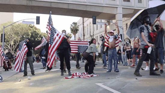 'No Kings' organizers caught promoting banned 'Vote Blue' messaging