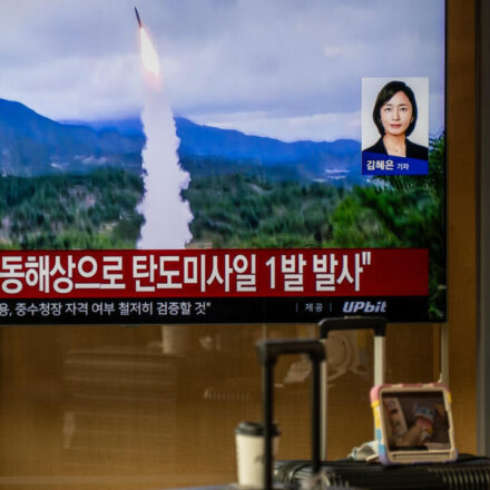 North Korea launches ballistic missile as tensions with Seoul grow over border mine blasts