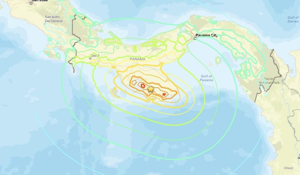 Panamá: Un terremoto de magnitud 7,7 sacude Panamá