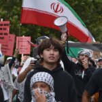 Pro-Palestinian activists reject the two-state solution at protests