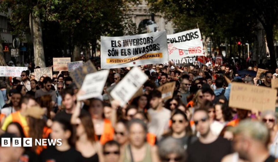 Protesters across Spain demand action over housing crisis