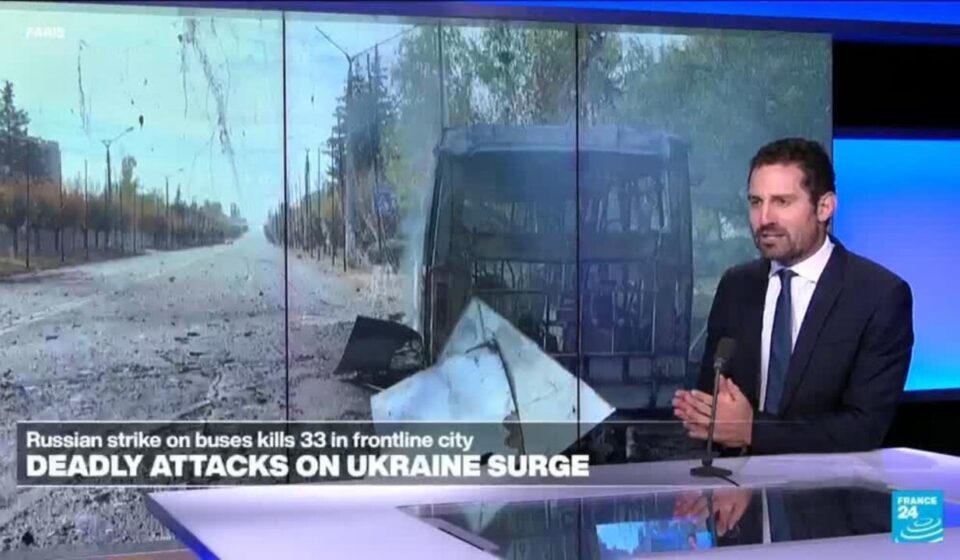 Russian attack on Ukraine busses part of 'a steady increase in attacks on civilians'
