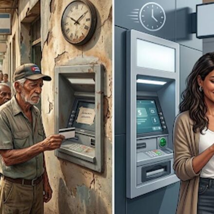 Sacar dinero tarda días en Cuba y segundos en España