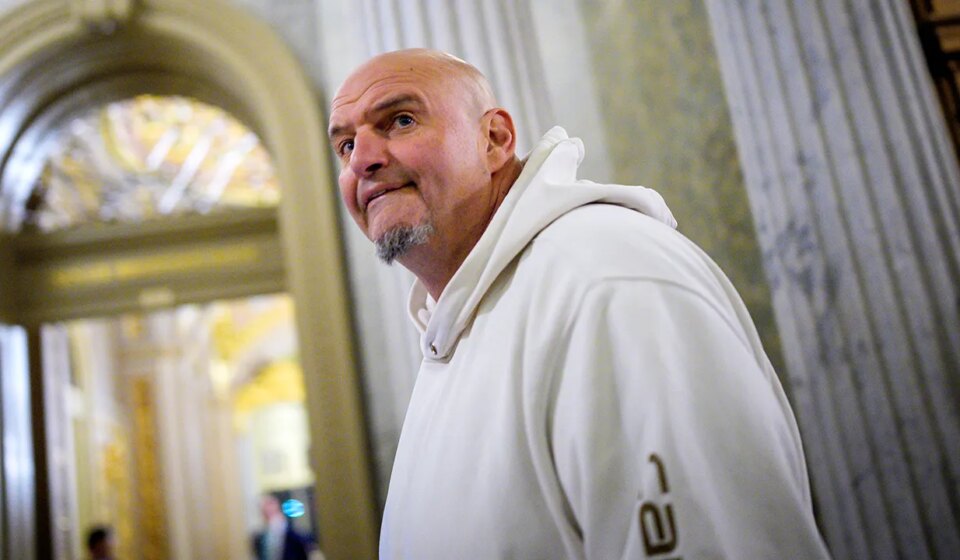 Sen. John Fetterman says he won't leave Democratic Party despite GOP ties