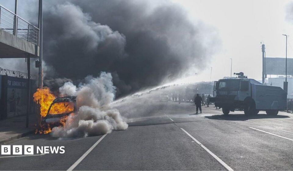 South African anti-migrant protests: Cars torched and shops looted in Durban and Soweto