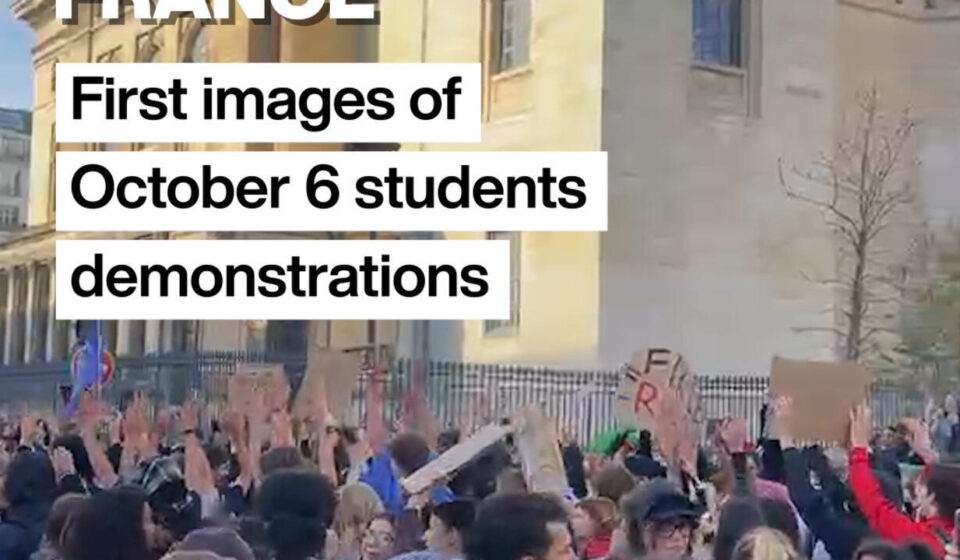 Student protests: First images from demonstrations in Paris