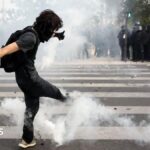 Tear gas in Paris and Marseille as school protests spread and grow across France