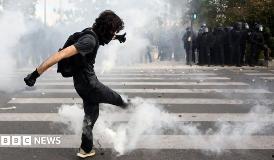 Tear gas in Paris and Marseille as school protests spread and grow across France