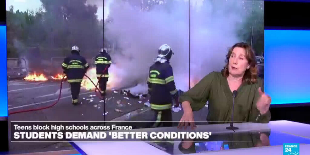 Teens block high schools across France, demand better conditions