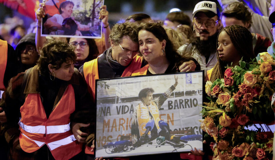 Tens of thousands march in Madrid to mourn pensioner whose eviction sparked housing protests