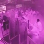 Watch: CCTV shows people take cover after missile strikes hits Riyadh airport