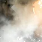 Watch: Moment sneaker shop in Indonesia is torn apart by explosion